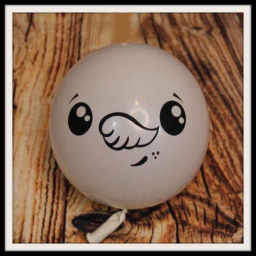 5” Snowman Face Printed Balloon