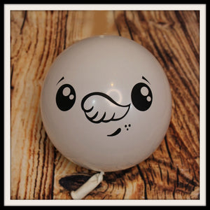 5” Snowman Face Printed Balloon